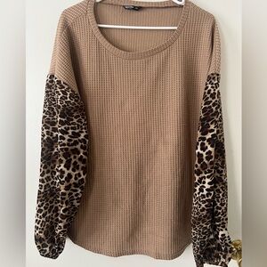 SHEIN Curve Waffleknit sweater